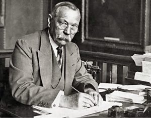 Retrato de Sir Arthur Conan Doyle.