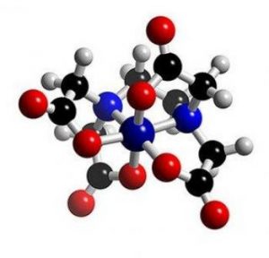 Dibujo de una estructura molecular.